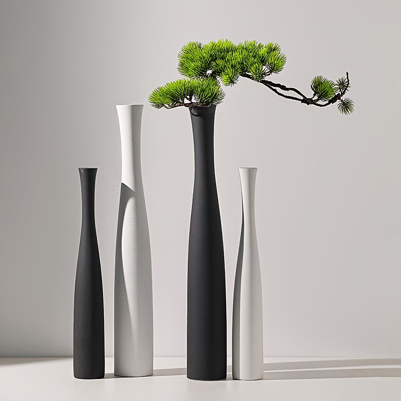 Modern Zen Ceramic Vase Collection with Welcoming Pine Design for Entryway Decor, Artistic High-End Home Decoration Pieces, Ideal for Christmas, Thanksgiving, Father's Day, Mother's Day, Graduation