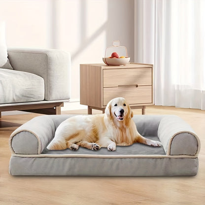 Orthopedic Dog Beds For Large Dogs, Non-Slip Bottom With Washable Removable Cover